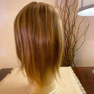 Hair Topper with Highlights Sandy Blonde